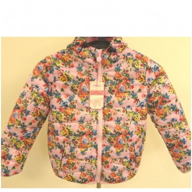 Children's jacket for girls with flowers 7