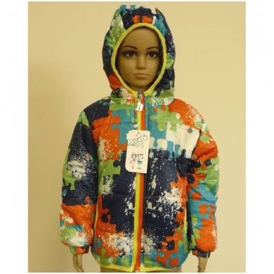 Модная красочная курточка для детей "Puzzle" (Kopija) (Kopija) 4