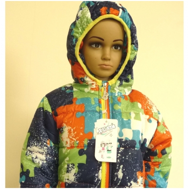 Модная красочная курточка для детей "Puzzle" (Kopija) (Kopija)