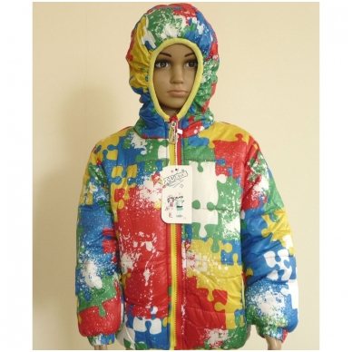 Модная красочная курточка для детей "Puzzle" (Kopija) 6