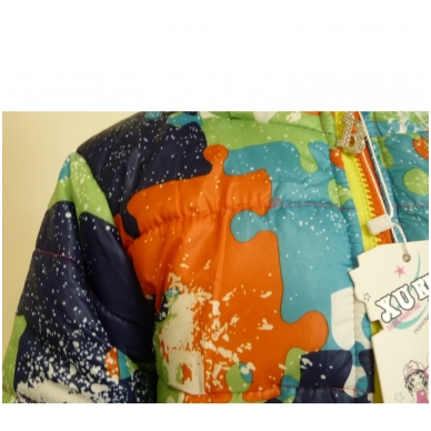 Модная красочная курточка для детей "Puzzle" (Kopija) (Kopija) 9
