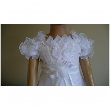 Balta šventinė suknelė 3