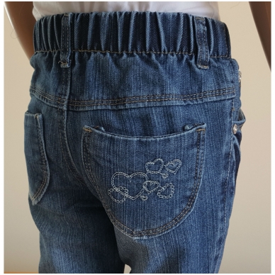 Jeans with applique "Hearts" 4