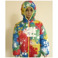 Модная красочная курточка для детей "Puzzle" (Kopija)