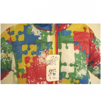 Модная красочная курточка для детей "Puzzle" 3