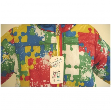 Модная красочная курточка для детей "Puzzle" (Kopija) 3