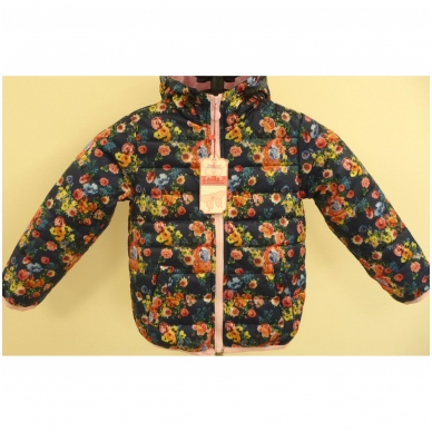 Children's jacket for girls with flowers 5