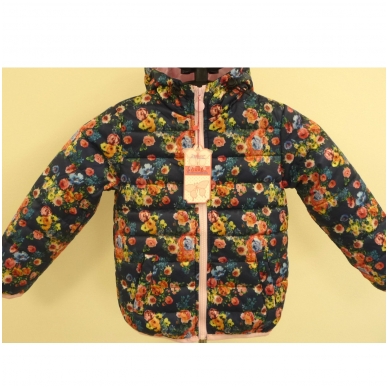 Children's jacket for girls with flowers 3